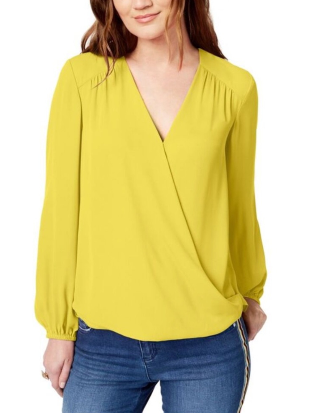 I.N.C. International Concepts Surplice Blouse Size: XXL